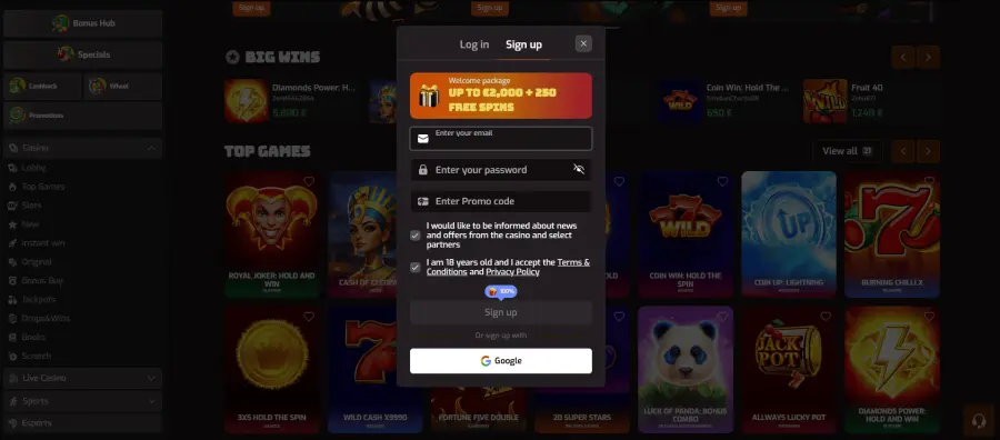 Afkspin casino